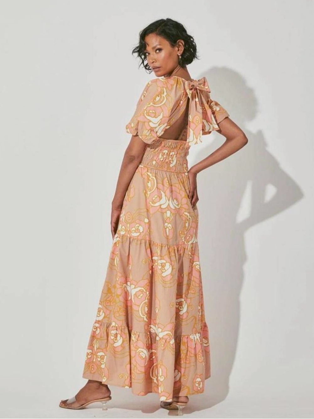 CLEOBELLA alana maxi ankle dress in abstract rose Floral size XS